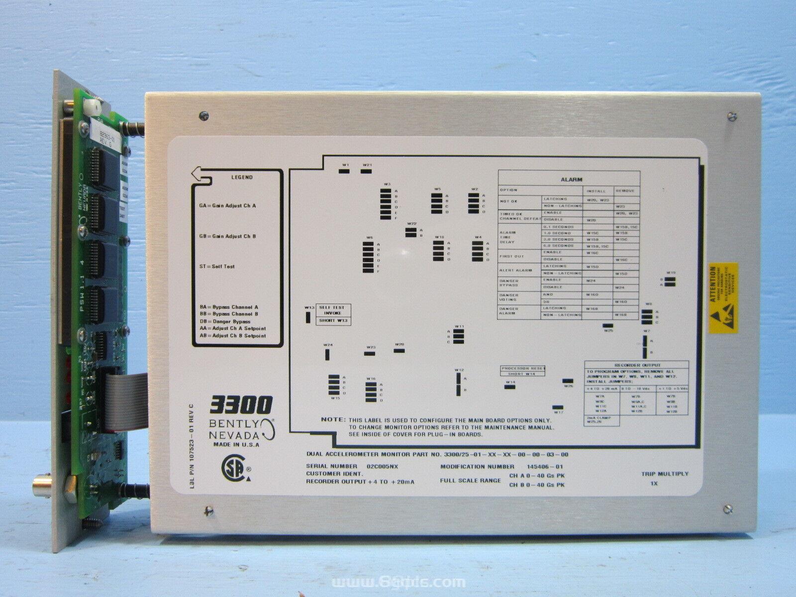 (3300/12-02-02-00)模块 品牌 本特利Bently Nevada 产地美国 现货供应 货源充足 PLC/可编程控制系统